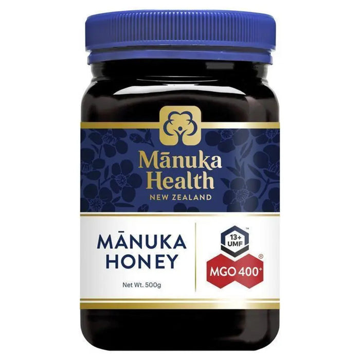 Manuka Health Manuka Honey 13+UMF 400+MGO Authentic Raw Honey from New Zealand Supports digestive health, Immunity & Rich in antioxidants 500g