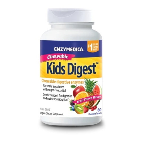 Enzymedica Kids Digest, Chewable Digestive Enzymes 60 chewable tabs
