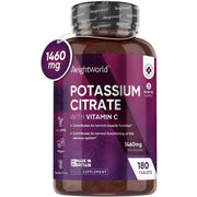 Weightworld Potassium Citrate 1460 mg plus Vitamin C 180 tablets