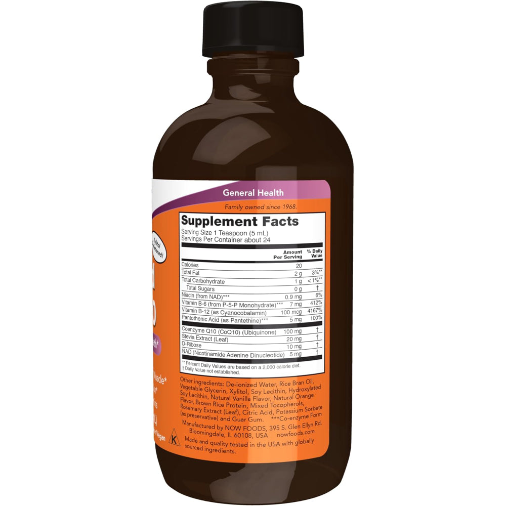 Nowfoods CoQ10 liquid 100 mg 118ml Orange flavor