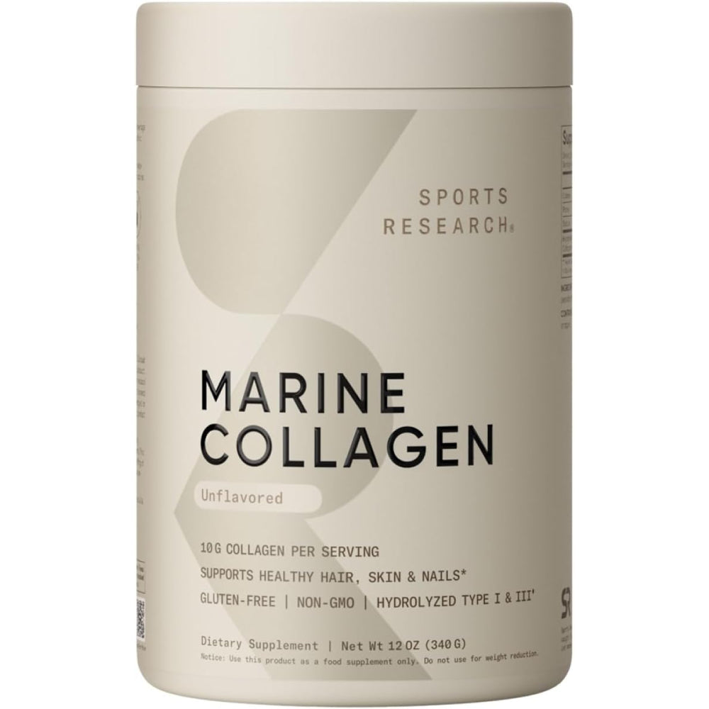 Sports Research Sr Marine Collagen Peptides10 g unflavored 340g