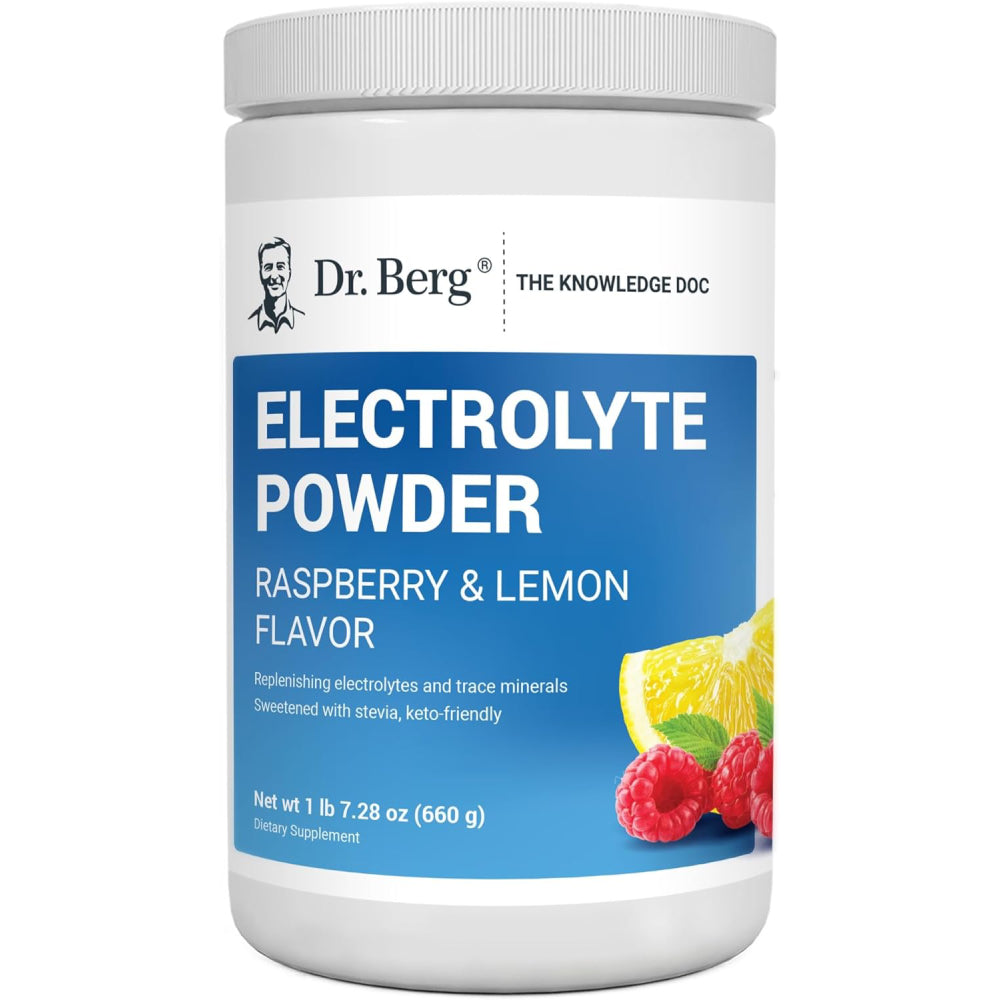 Dr Berg Electrolyte Powder Raspberry and Lemon Flavor 660g