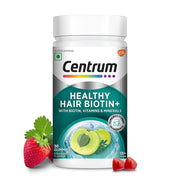 Centrum healthy Hair Biotin+ with biotin and vitamins and minerals 30 gummies Strawberry flavour
