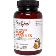 Sunfood Gelatinized Maca 800mg Enhanced Energy& Stamina, Hormonal Balance & Mood Support 90 caps