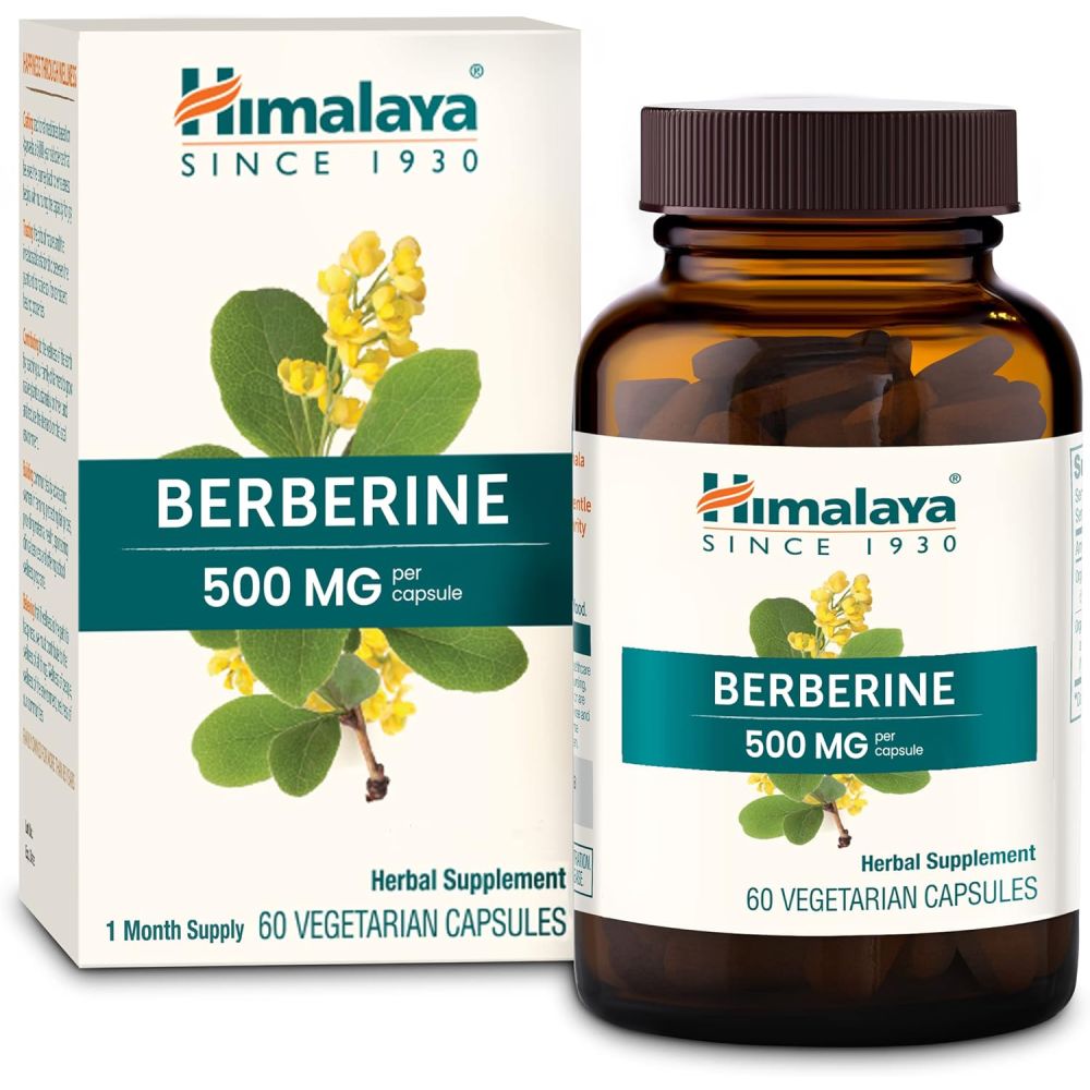 Himalaya Berberine 500mg Blood Sugar Support & Increase Metabolism 60 caps