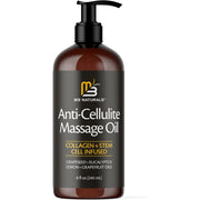 M3 Naturals Anti Cellulite Massage Oil Collagen + Stem Cell infused 240ml