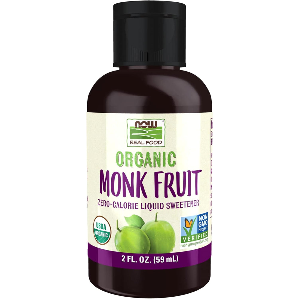 Now foods Organic Monk fruit Supports Healthy Blood Sugar Levels, Antioxidant & Zero Calories 59ml