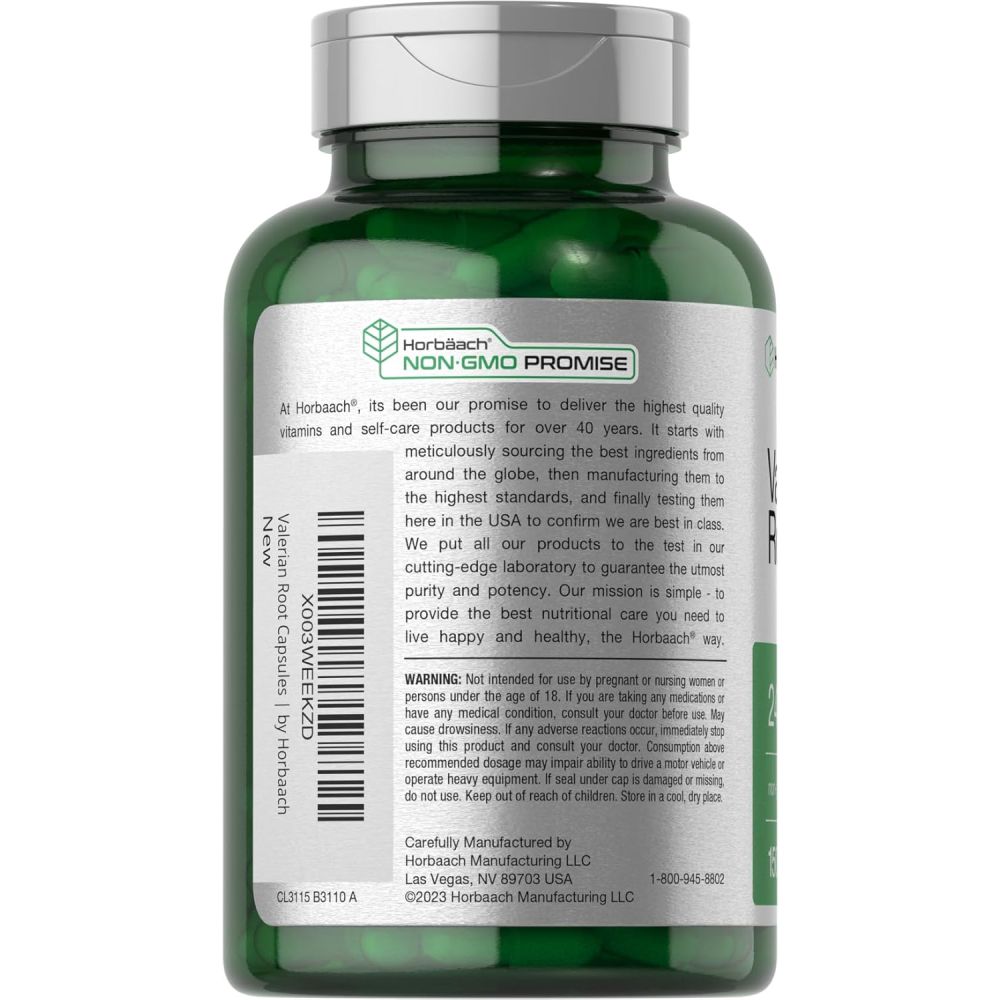 Horbaach Valerian Root 2400mg 150 Capsules