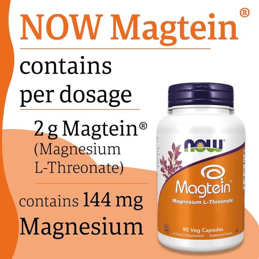 Nowfoods Magtein Magnesium L Threonate 90 Veg Capsules