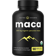 Nutrachamps Maca 2100 mg Organic Peruvian Maca 180 Veg Caps
