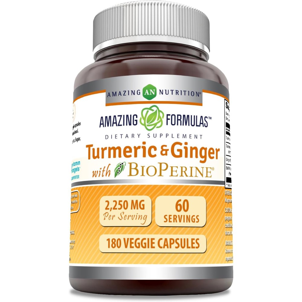 Amazing Formulas Turmeric Curcumin With Bioperine 2250 mg 180 Veg Caps