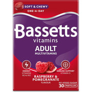 Bassetts Vitamins Adult Multivitamins 30 Pastilles Raspberry & Pomegranate Flavour