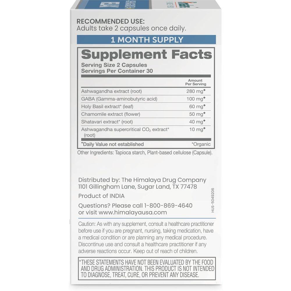 Himalaya Ashwagandha + Relax 60 Veg Capsules