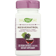 Natures Way Resveratrol 60 Veg Caps