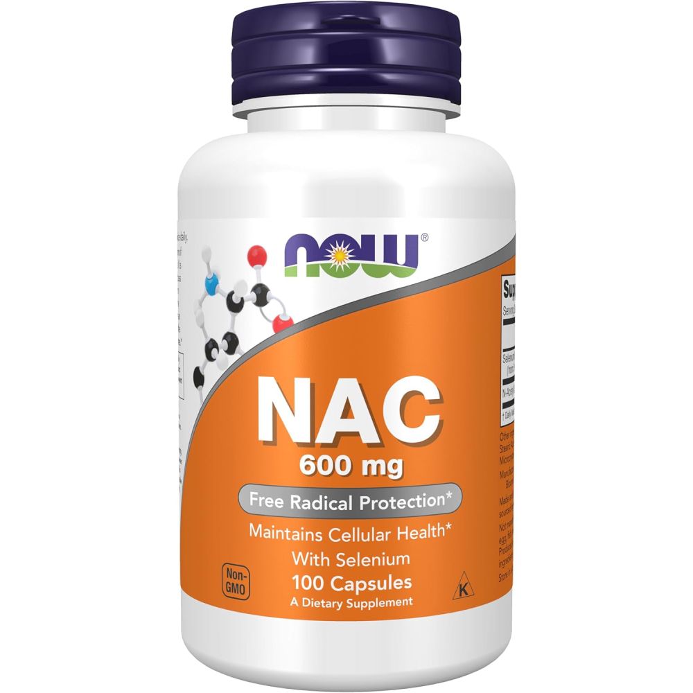 Nowfoods NAC 600mg N-Acetyl Cysteine 100 capsules