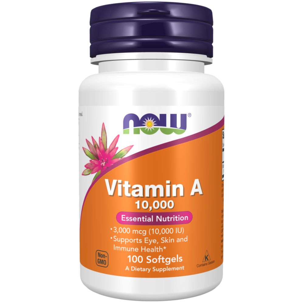 Nowfoods Vitamin A 10.000 IU 3000mcg 100 Softgels