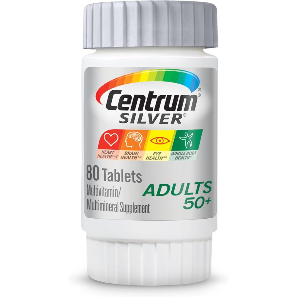 Centrum Silver Adults 50+ 80 Tablets