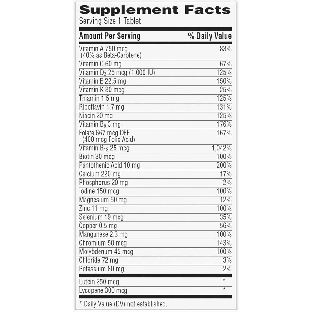 Centrum Silver Adults 50+ 80 Tablets
