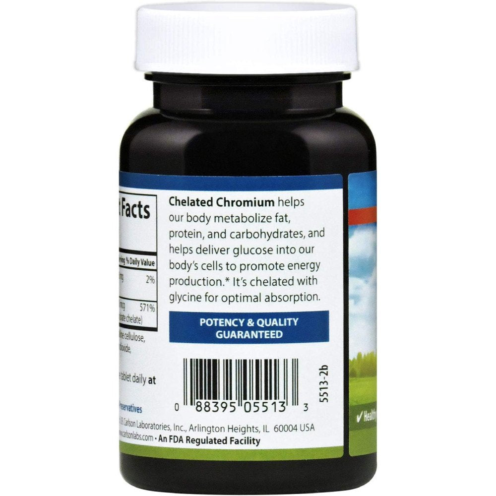 Carlson Chelated Chromium 200 mcg 300 tabs