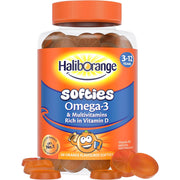 Haliborange Omega-3 and Multivitamins 3-12 years 60O orange Flavor Softies
