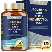 Totaria Urolithin A , NAD+ , CoQ10, Resveratrol & PQQ 120softgels