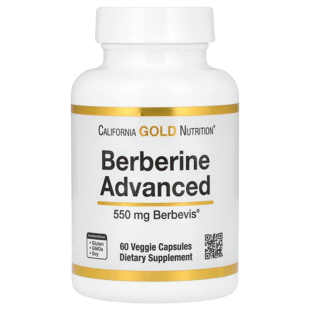 California Gold Nutrition Berberine Advanced 550mg Berbevis 60 Veg Caps