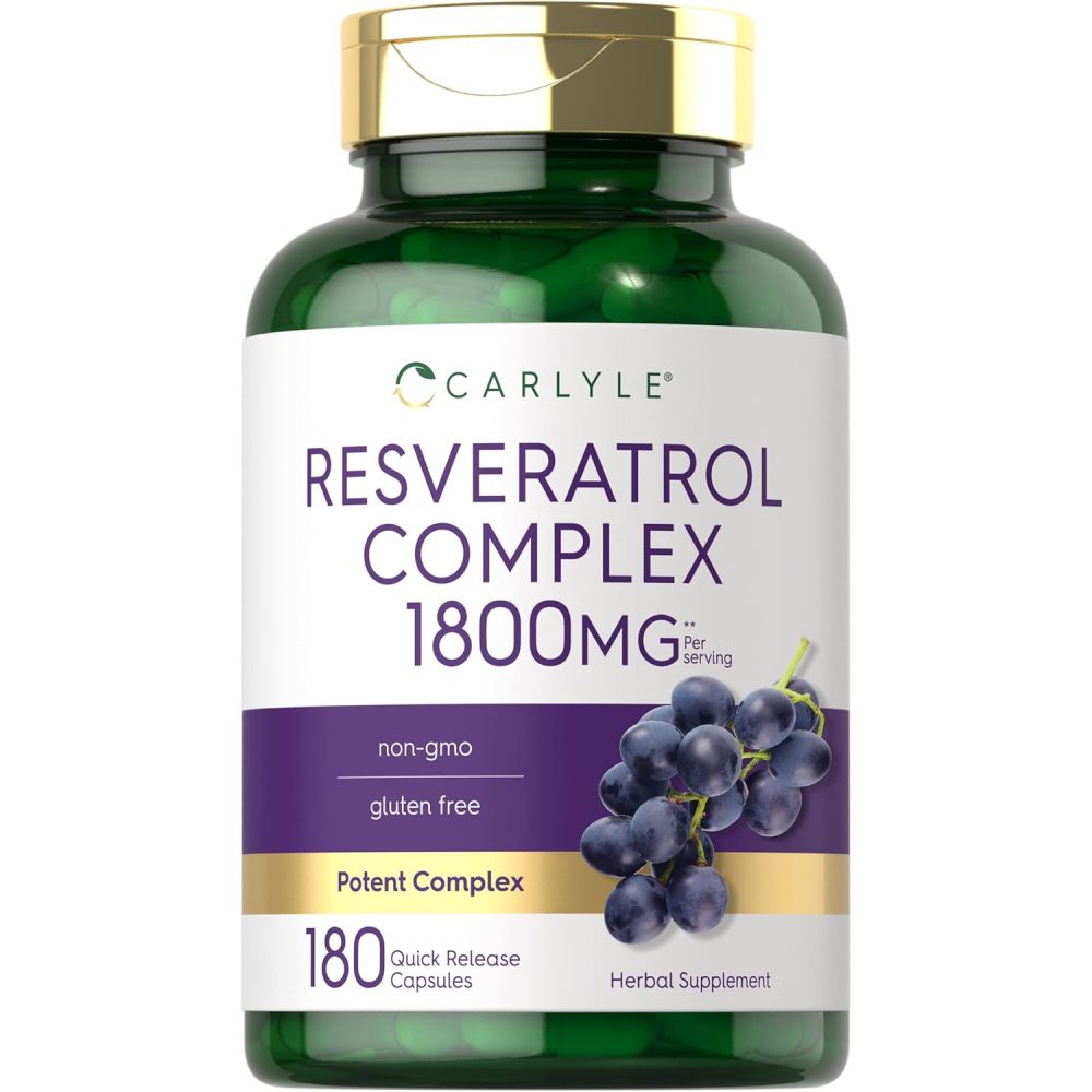 Carlyle Resveratrol Complex 1800mg 180 Caps