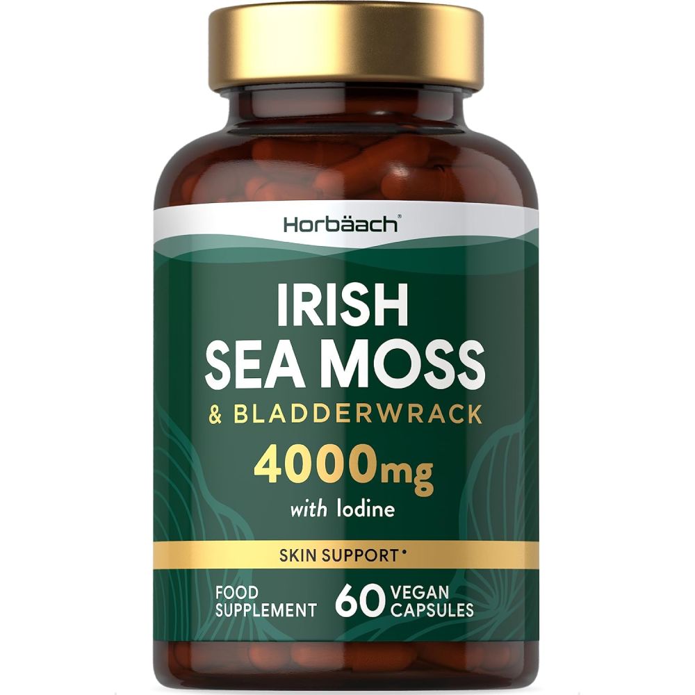 Horbaach Irish Sea Moss & Bladderwrack 4000 mg 60 Veg Caps