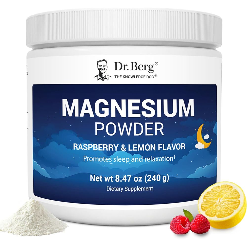 Dr Berg Magnesium Powder Raspberry & Lemon Flavour 235g