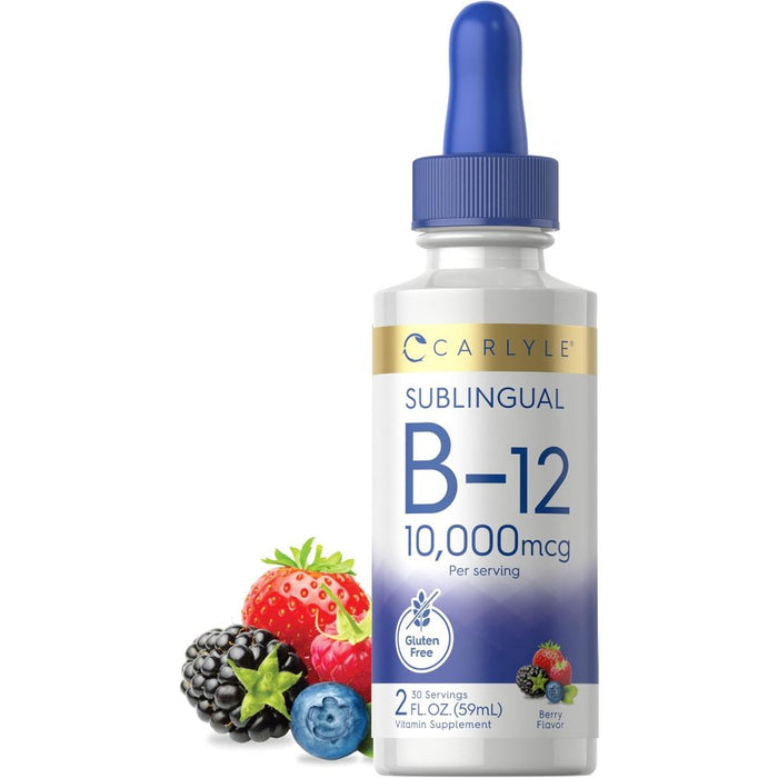 Carlyle Sublingual b12 10000mcg 59ml Berry Flavour
