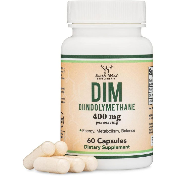Double wood DIM Diindolylmethane 400mg 60 caps