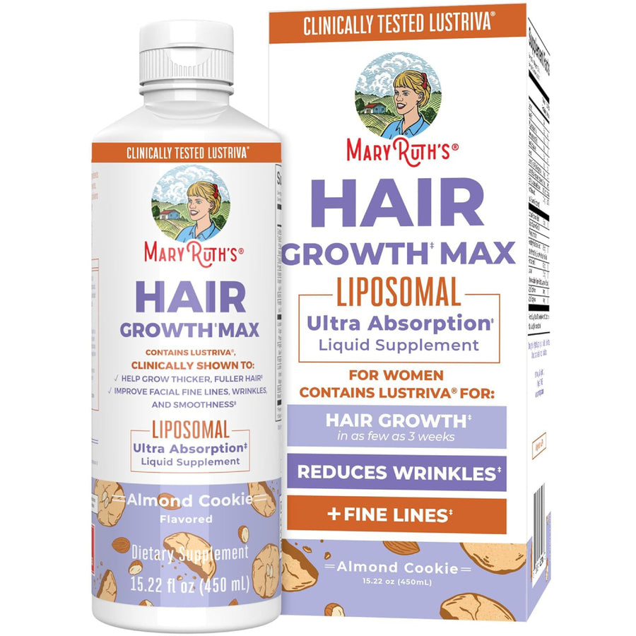 Mary Ruths Hair Growth Max Almond Cookie Flavored 450ml