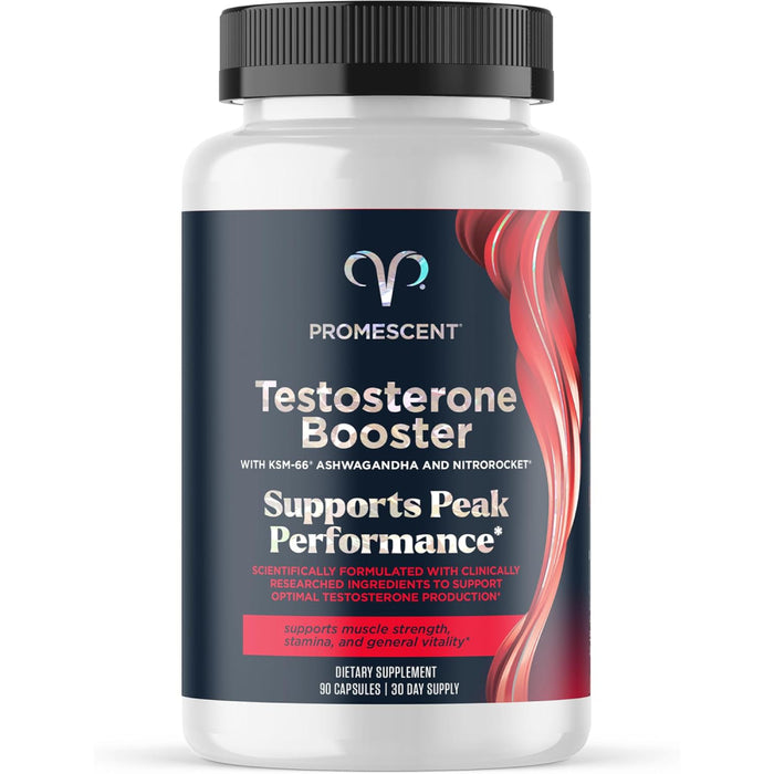 Promescent Testosterone Booster With KSM 66 , Ashwagandha & Introrocket Supports Healthy Testosterone Levels 90 Caps