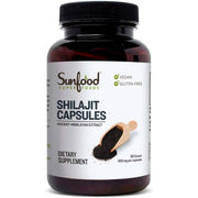 SunFood Raw Shiljit Capsules, 500 mg, 85+ Vitamins & Minerals, 90 Capsules
