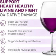 Reserveage Beauty Resveratrol 500mg Fights Signs of aging, a Powerful antioxidant & Supports Heart, Vascular Health 60 Veg Caps