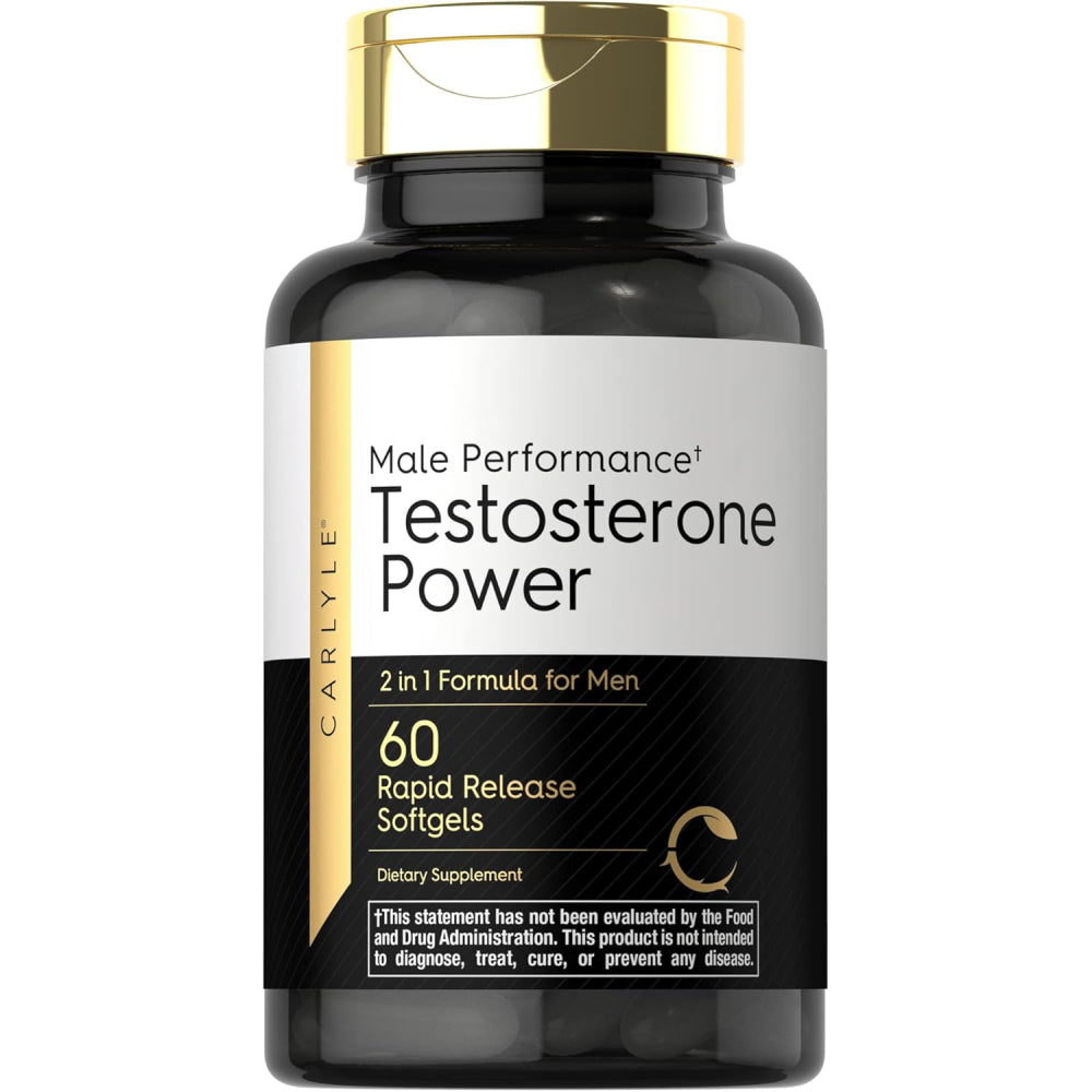 Carlyle Male Performance Testosterone Powerful Formula 60 Softgels