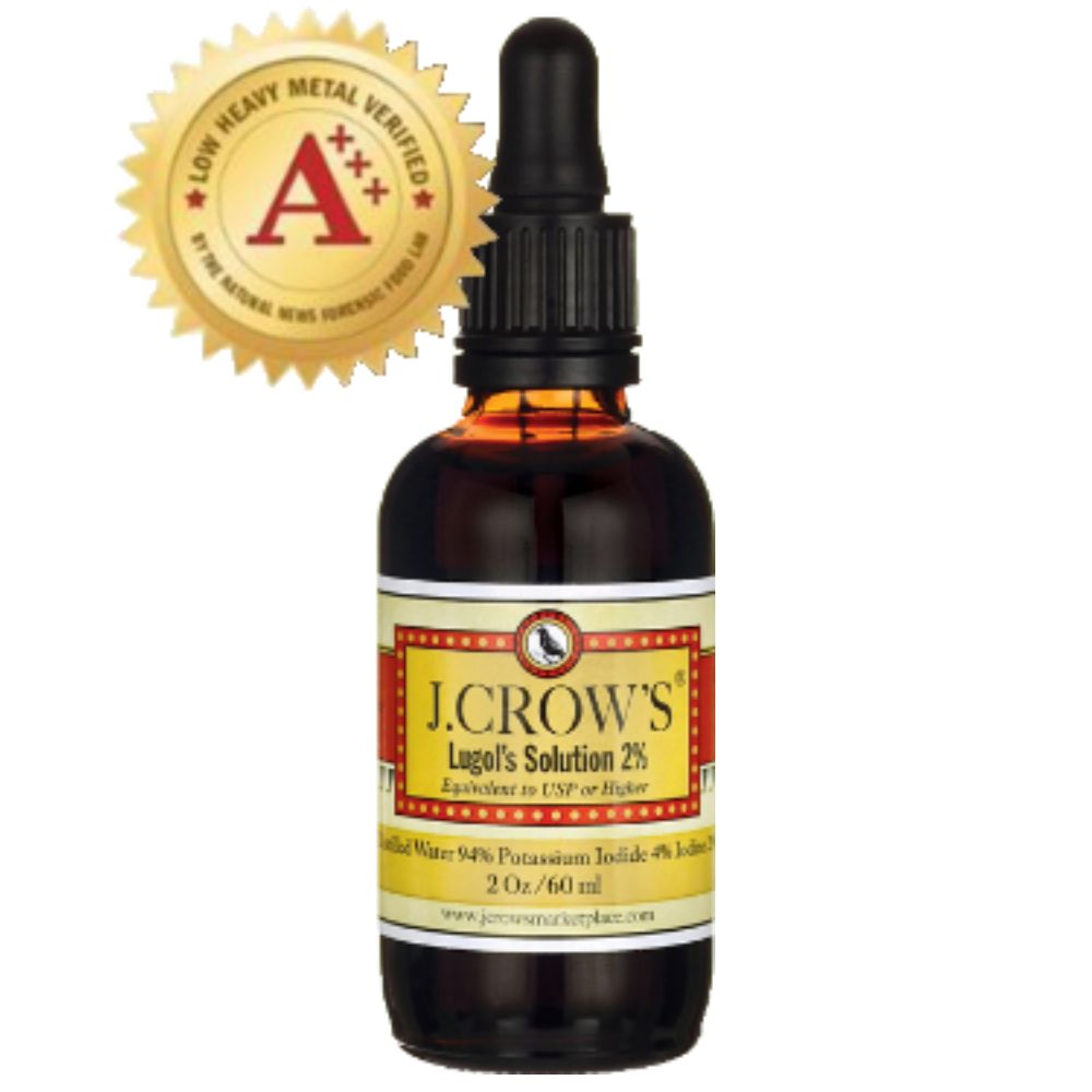J.Crows Lugols Solution 2% Equivalent to USP or Higher Iodine + Potassium Iodide 60ml
