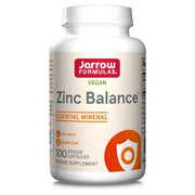 Jarrow Formulas Zinc Balance, Zinc 15mg and Copper 1mg, 100 Vegan Capsules, Gluten Free, Vegetarian, Soy Free, GMO Free, Minerals Supplement