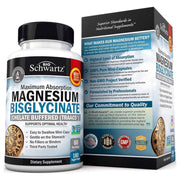 Bioschwartz Magnesium Bisglycinate Supports Muscle Relaxation & Promotes Healthy Nerve Function 180 caps