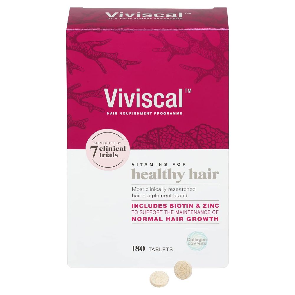 Viviscal Biotin Hair Supplement For Women, Pack of 180 Biotin & Zinc Tablets