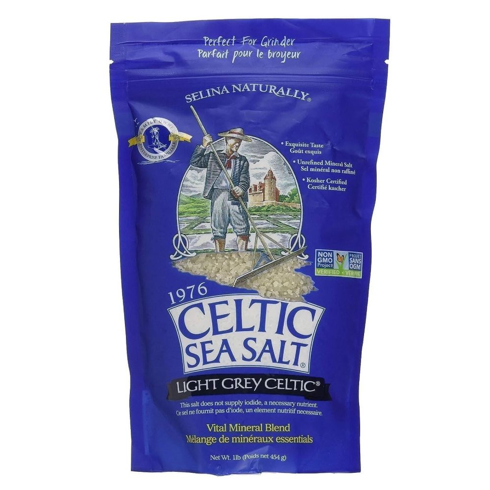 Selina Naturally Celtic Sea Salt, Light Grey Celtic, Gluten Free, 464g