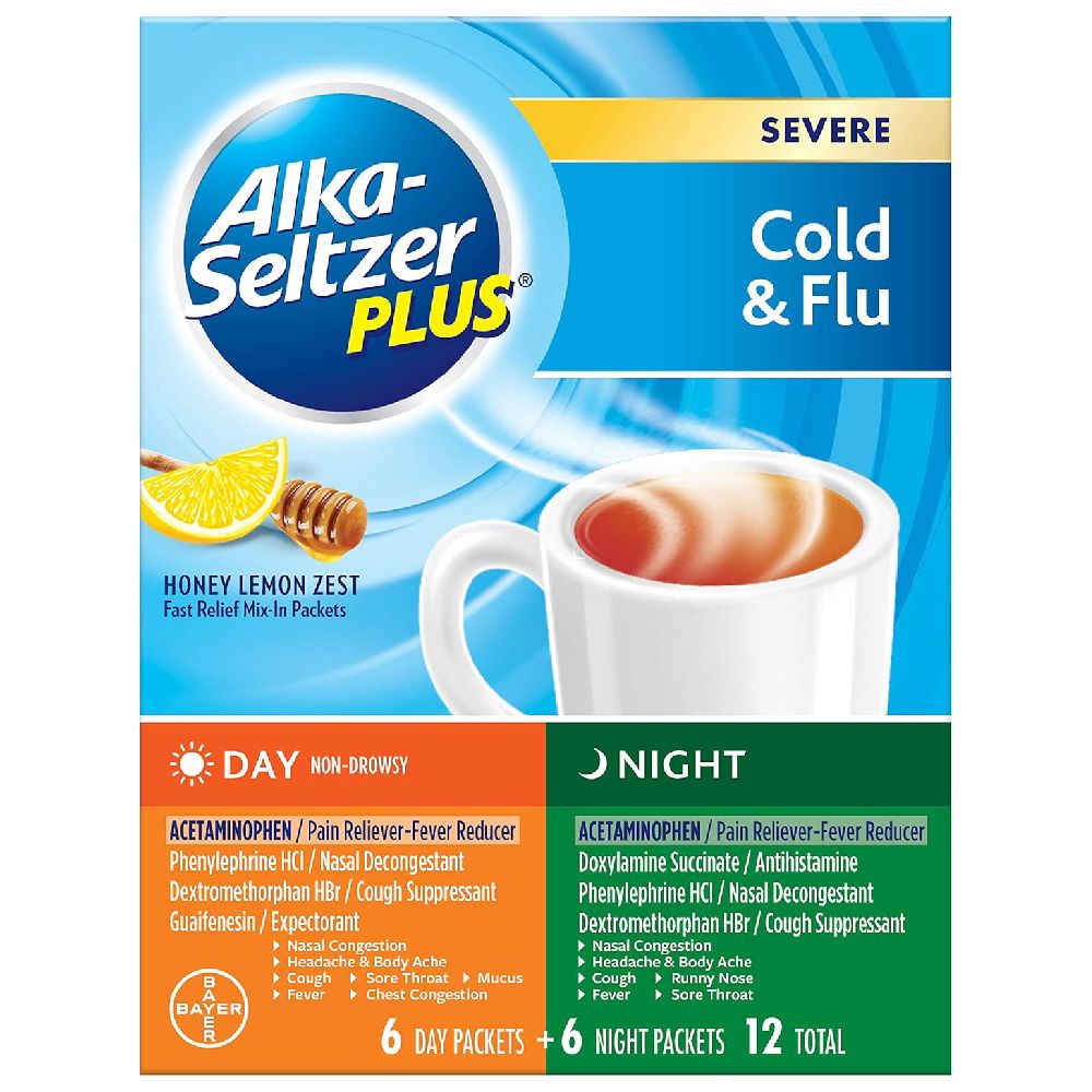 Alka-Seltzer Severe Cold & Flu – 12 Packets