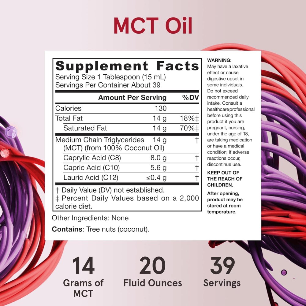 Jarrow Formulas MCT Oil - 20 fl oz (591 ml)
