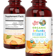 MaryRuth Organics Infant & Baby Vitamin C Supplement | USDA Organic Vitamin C Liquid Drops for Infants | Ages 6-12 Months | Immune Support | Overall Health | Vegan | Non-GMO | Gluten Free | 60 ml