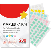 Jaysuing Pimple Patches Cute star-shaped hydrocolloid acne patches for covering zits and blemishes Gentle on skin 200 count.