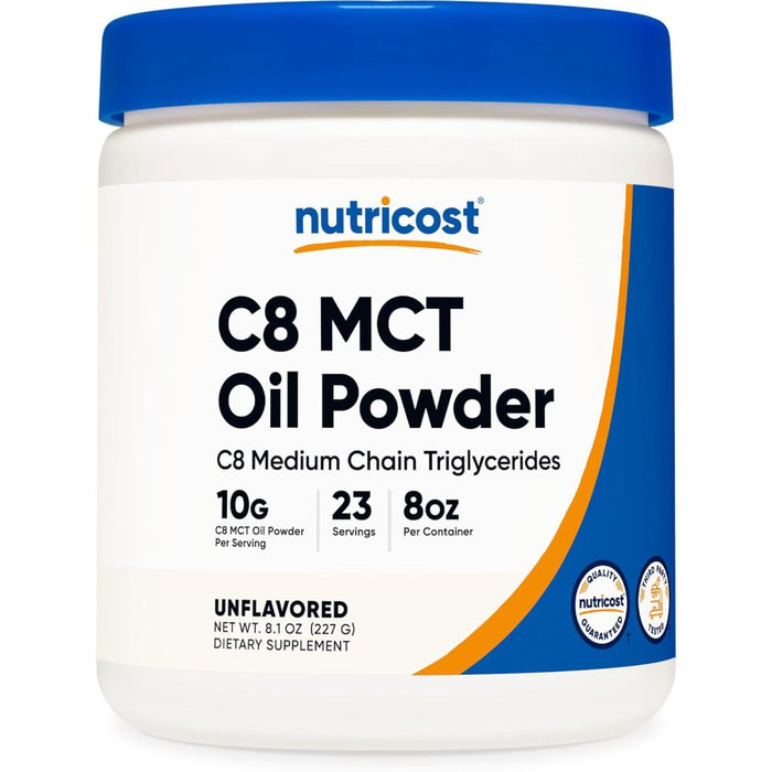Nutricost C8 Mct Oil Powder To increase energy 227g Unflavored