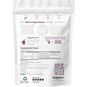 MicroIngredients Multi Collagen Peptides with Biotin & Vitamin C & Hyaluronic Acid Supports skin elasticity, joint mobility, bone strength, and overall body repair 907 Unflavored