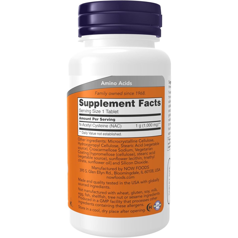 Now Foods Nac 1000mg Immune System Support & LIver Health 60 Tabs