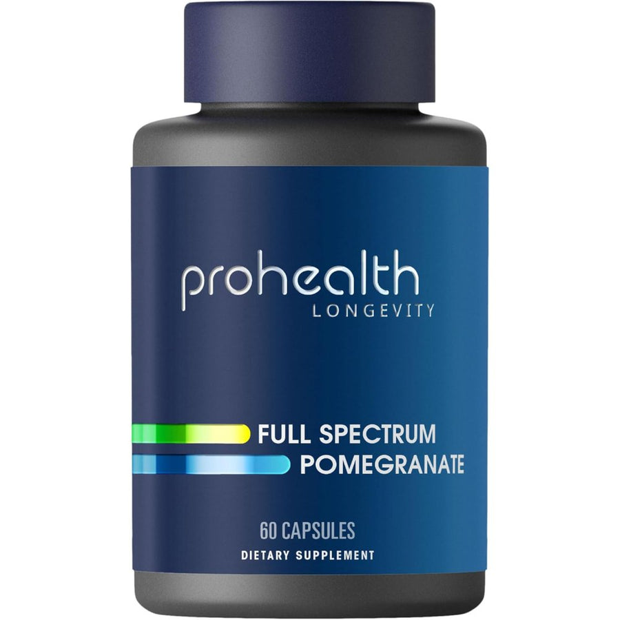 ProHealth longevity Full Spectrum Pomegranate (polyphenols) Antioxidant-Rich Support for Heart, Brain & Cellular Health 500mg 60 Caps
