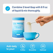 Vital Protein Collagen Peptides Advanced with Hyaluronic Acid & Vitamin C Support Healthy Skin, Hair, Nails, Joints, and Bones with This Premium Unflavoured 265g